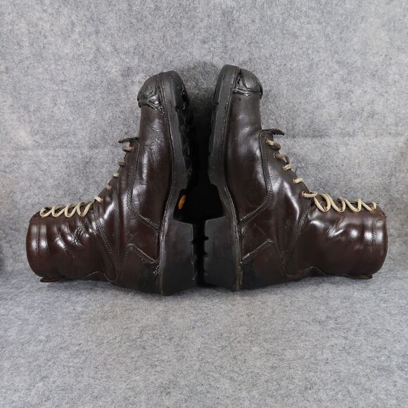 Danner Boots Mens 10 Logger 8" Brown Lace Up Work Utility Outdoor Leather Rugged - Picture 11 of 16